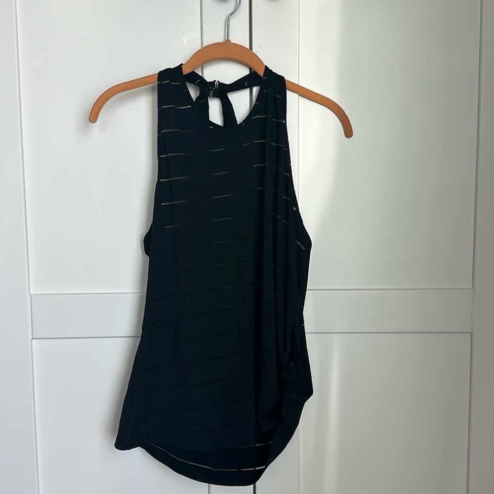 Athleta Black Sleeveless Tank Top Womens Size Large